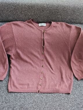 United Colors Of Benetton Soft woolen Mauve Button-Front Cardigan